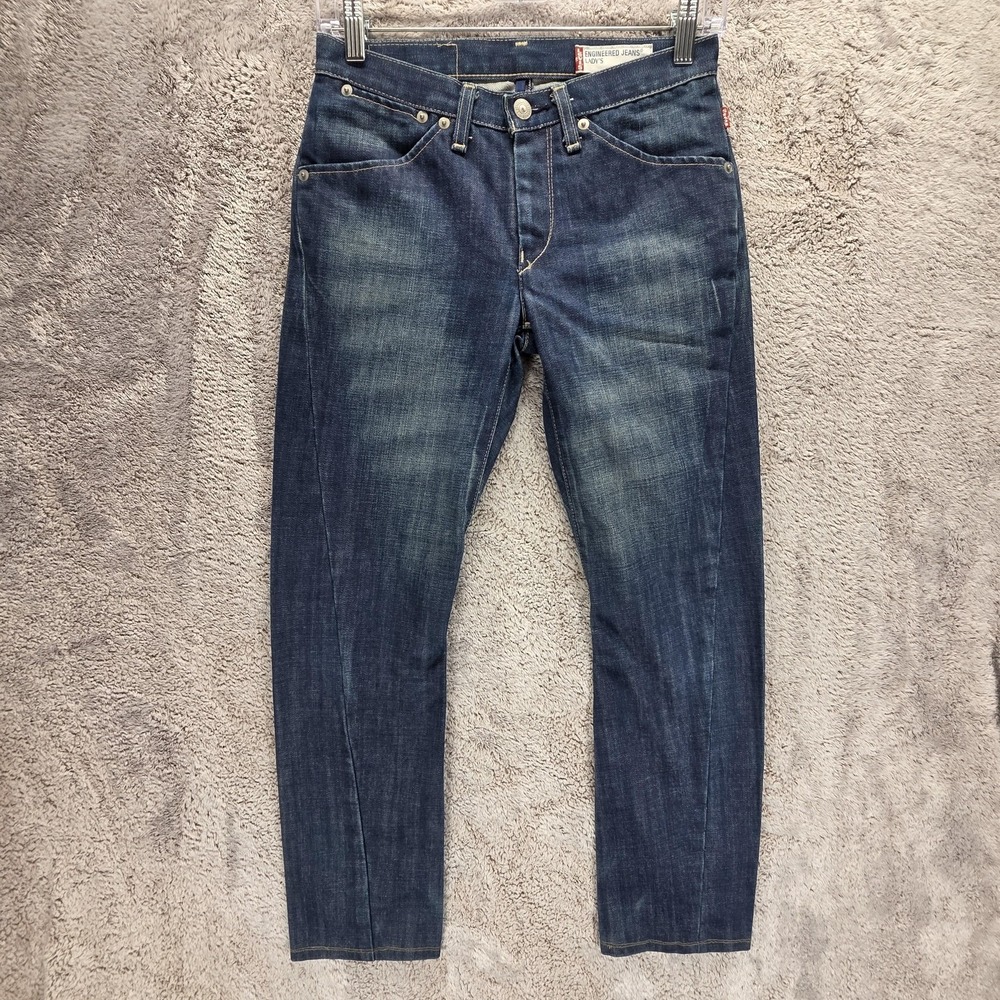 Vintage Levis Engineered Jeans Womens Blue Twisted Made in Japan Fits 26x24